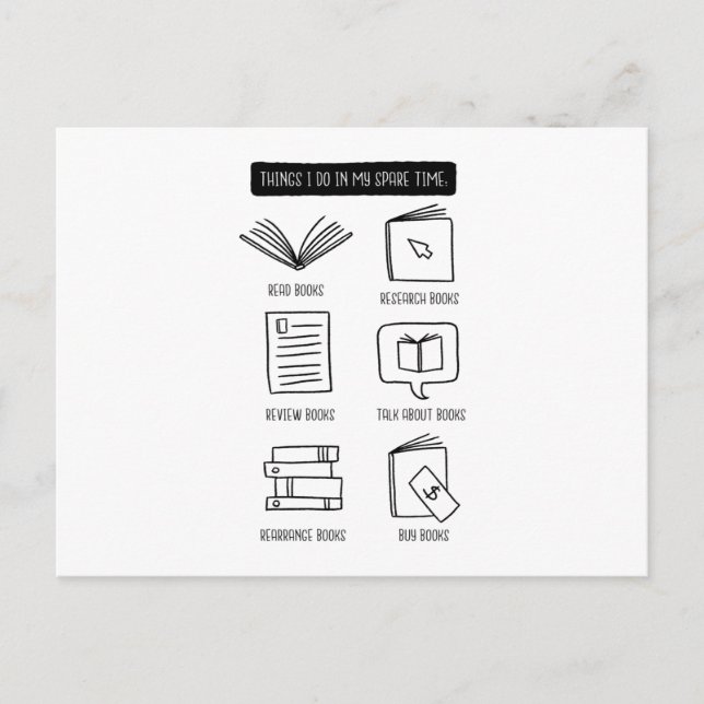 Postal Amante de los libros (Anverso)