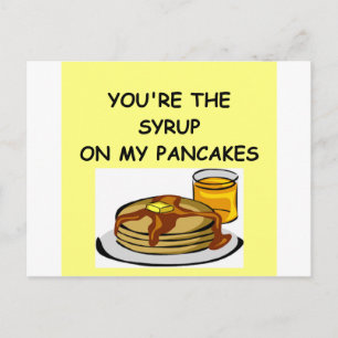 Postal amante de PANCAKE