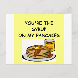 Postal amante de PANCAKE