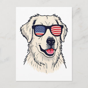 Postal Amante de perros de EE. UU. - Cachorro genial con 