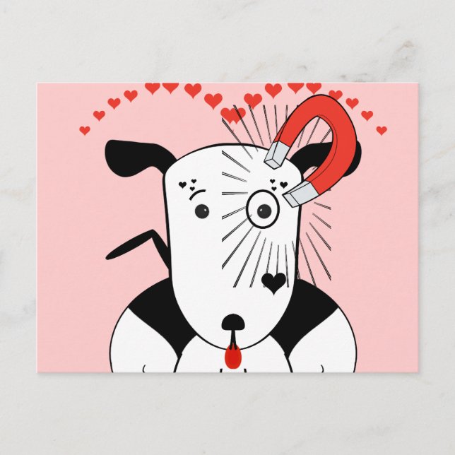 Postal Amante de Pit Bull Petey Amante de Bull Terrier Am (Anverso)