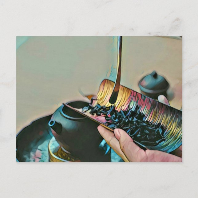 Postal amante del arte en Japón (Anverso)