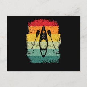 Postal Amante del kayak retro divertido canotaje