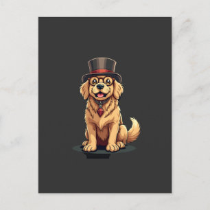 Postal Amante del Retriever Dorado Perro Retrievers Dorad