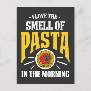 Postal Amante italiano de la pasta Spaghetti Noodles Food