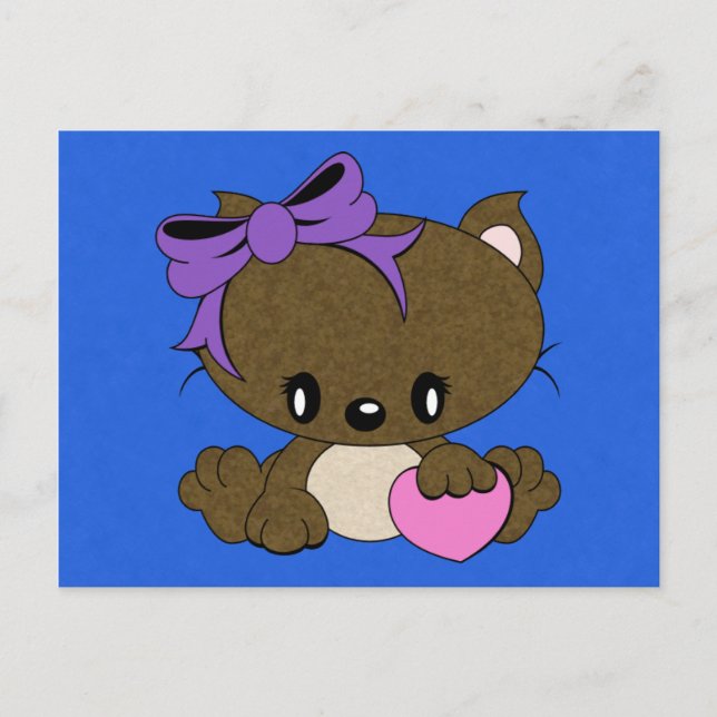 Postal Amante Kitty (Anverso)