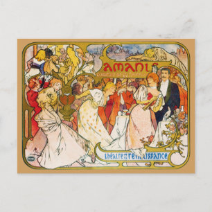 Postal Amantes, Alphonse Mucha