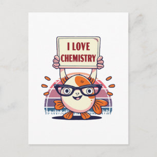 Postal Amantes de Guppies y Química