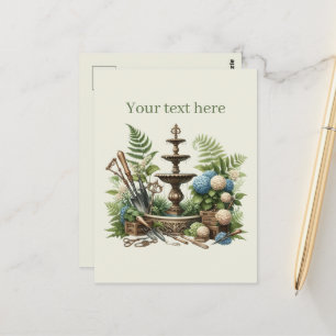 Postal Amantes de la jardinería, personalizable