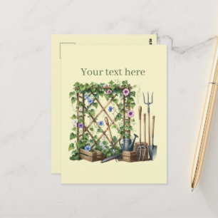 Postal Amantes de la jardinería, personalizable