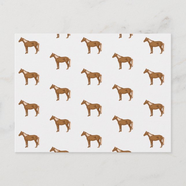 Postal Amantes de la pintura ecuestre Haflinger (Anverso)