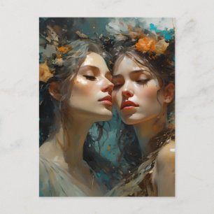 Postal Amantes de las verdaderas lesbianas