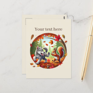 Postal Amantes de los animales del personalizable