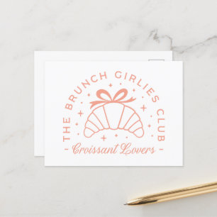 Postal Amantes de los croissant chicas estéticos del arco