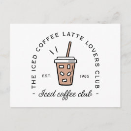 Postal Amantes del café con leche estéticos del club