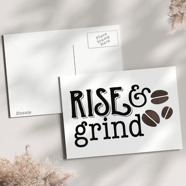 Postal Amantes del café de Rise and Grind (Subido por el creador)