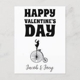 Postal amantes del gato, nombre personalizado del día de