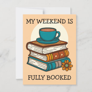Postal Amantes del Libro de Fin de Semana Completamente R