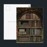 Postal Amantes del libro Old Book Library<br><div class="desc">Ya sea que seas un bibliotecario dedicado, un miembro ferviente de un club de lectura, o simplemente alguien que encuentra consuelo en las páginas de un buen libro, este poster es la pieza central perfecta para tu santuario literario. Con su encantadora representación de un ambiente acogedor en una biblioteca, seguro...</div>