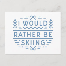 Postal Amantes divertidos del esquí esquí esquí esquí est