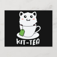 Amantes gatos divertidos del té del kit