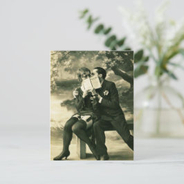 Postal Amantes secretos Sexy Vintage Pin Up Pareja Amor