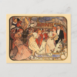 Postal Amants, Alphonse Mucha