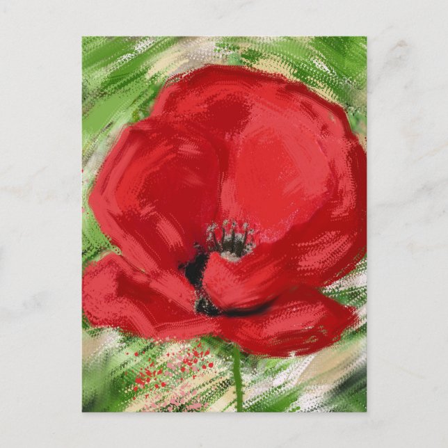 Postal amapola (Anverso)
