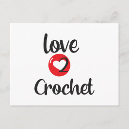 Postal amar 2 crochet