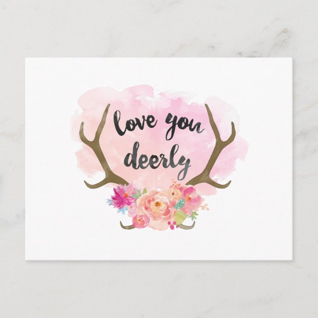 Postal Amar a Deerly (Anverso)