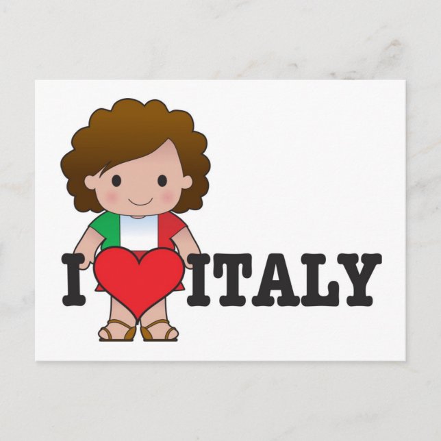 Postal Amar a Italia (Anverso)
