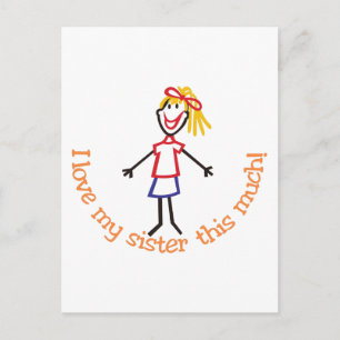 Postal Amar a mi hermana