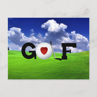 Postal Amar al golf