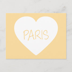 Postal Amar el corazón de París