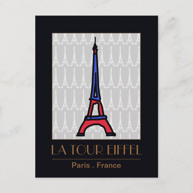 Postal amar París (Anverso)