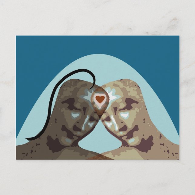 Postal Amar por siempre (Anverso)