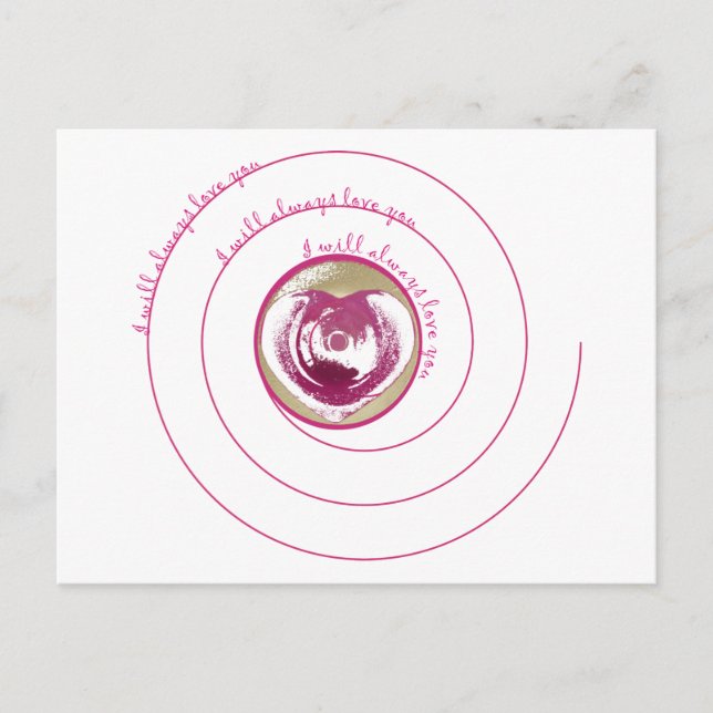 Postal Amar siempre (Anverso)