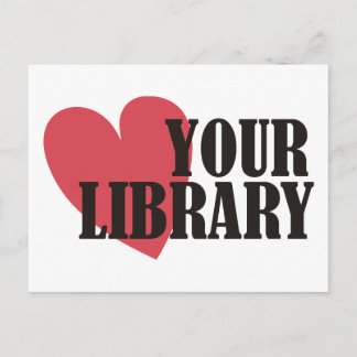 Postal Amar tu biblioteca
