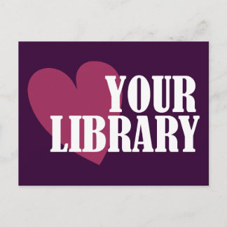 Postal Amar tu biblioteca