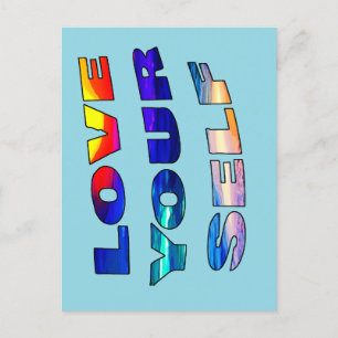 Postal Amar tu propio yo -