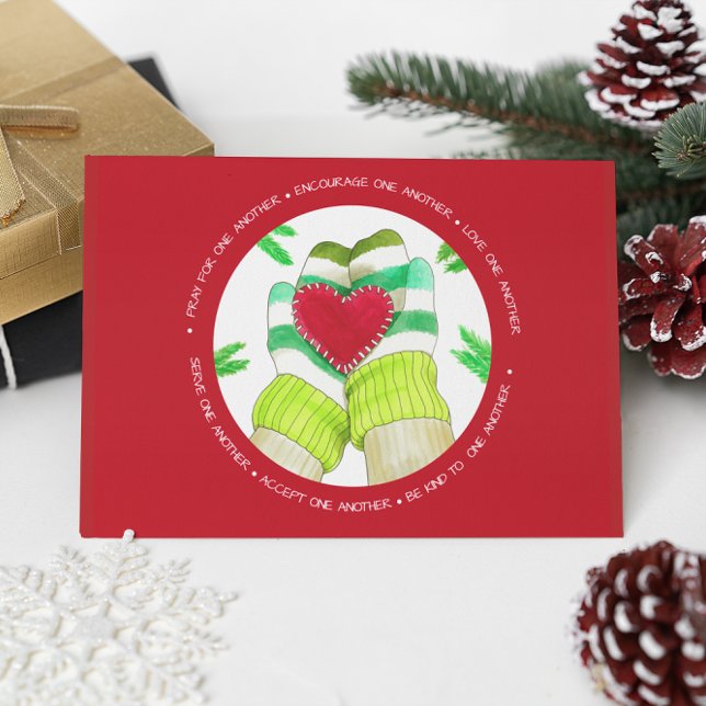 Postal Amar unos a otros gatitos cálidos (Subido por el creador)