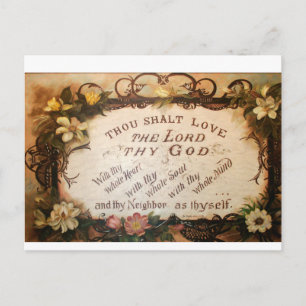 Postal Amarás a Jehovah tu Dios por Schnell
