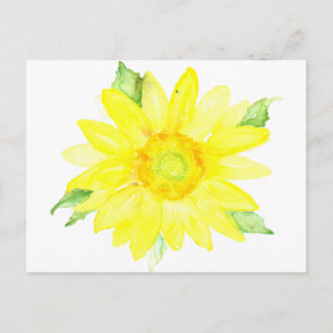 Postal Amarillo brillante verano giratorio acuático