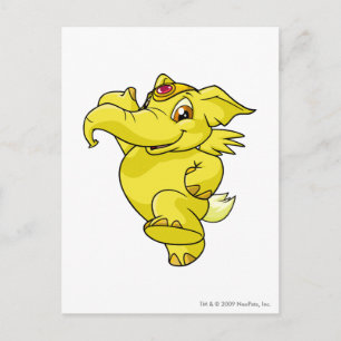 Postal Amarillo de Elephante