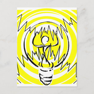 Postal amarillo de energía