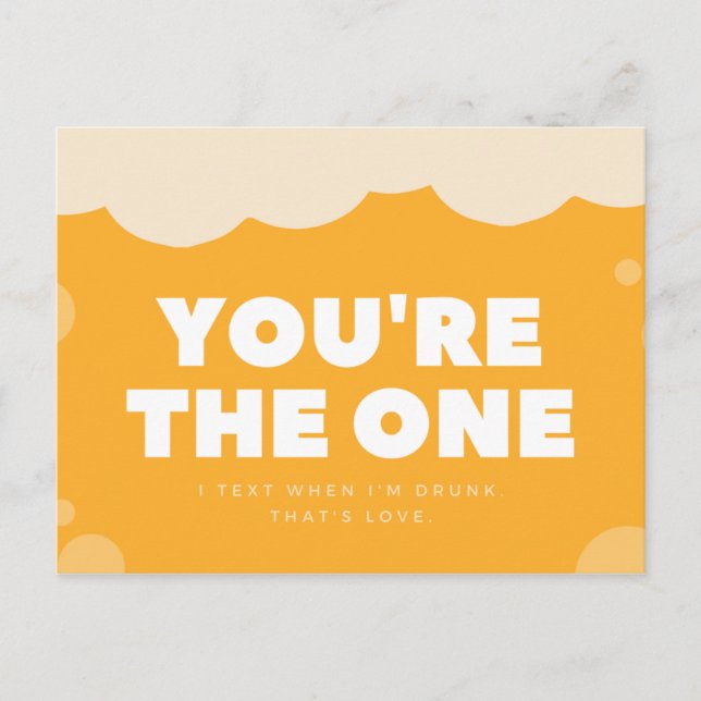 Postal Amarillo gracioso (Anverso)