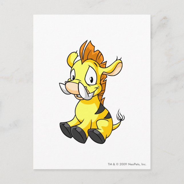 Postal Amarillo Moehog (Anverso)