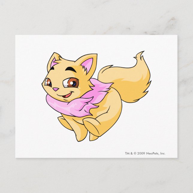 Postal Amarillo oscuro (Anverso)