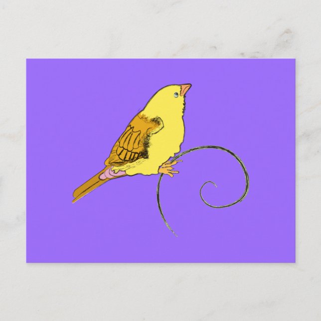 Postal Amarillo patito (Anverso)