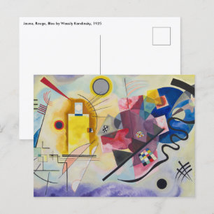 Postal Amarillo, Rojo, Azul por Wassily Kandinsky
